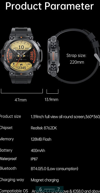 Смарт-Часи: MELANDA K56 Pro Київ - фото 6