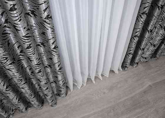 Шторная ткань жаккард 