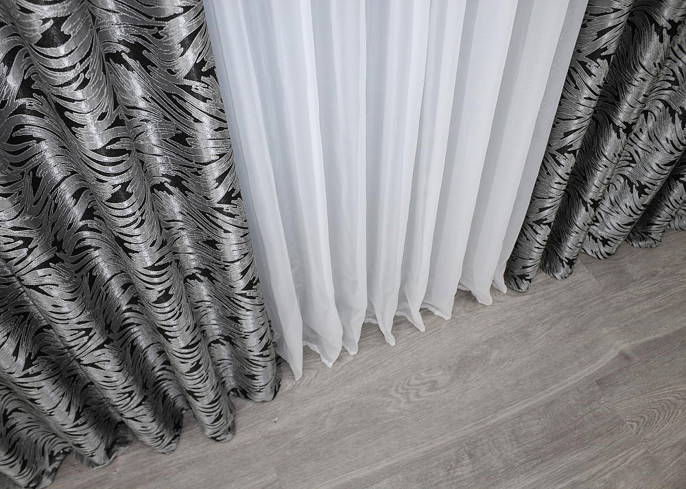 Шторная ткань жаккард 