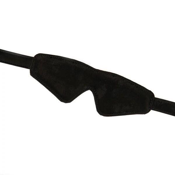 Маска на очі Liebe Seele Boudoir Amor Blindfold Black, щільне прилягання, оксамитовий фініш Sex Aura Київ - фото 3