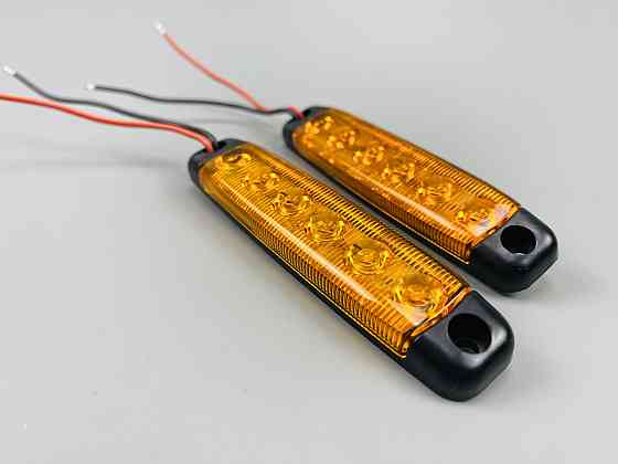 Бічні покажчики габаритних вогнів для вантажівки, габаритні вогні, стоп-сигнал, заднє світло 6 світлодіодів Мукачево