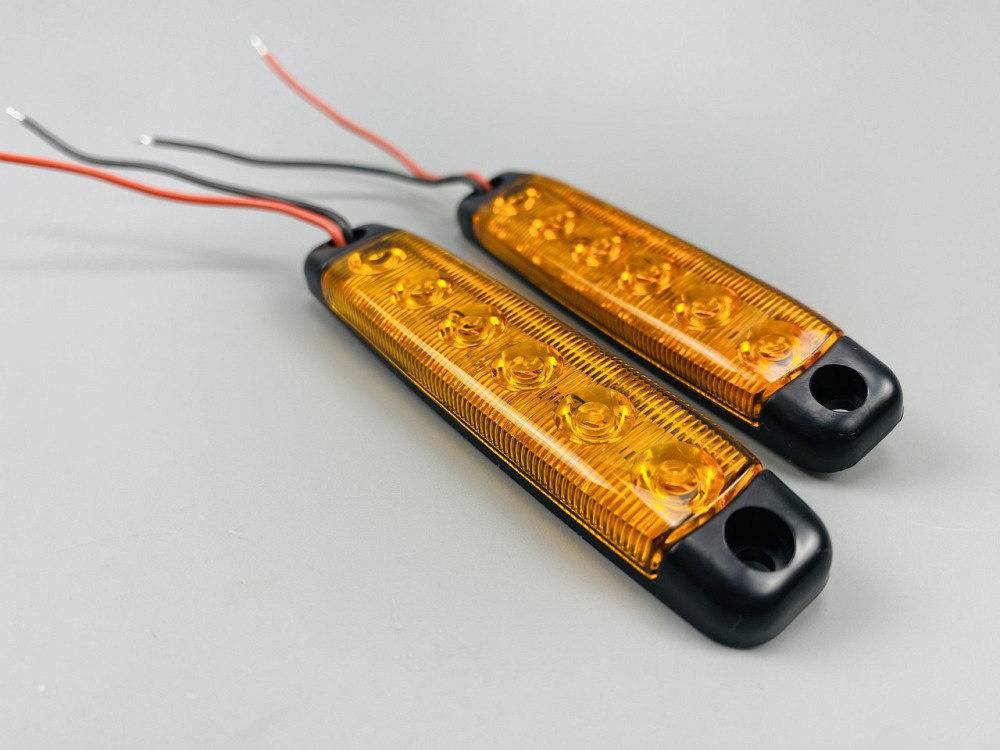 Бічні покажчики габаритних вогнів для вантажівки, габаритні вогні, стоп-сигнал, заднє світло 6 світлодіодів Мукачево - фото 2
