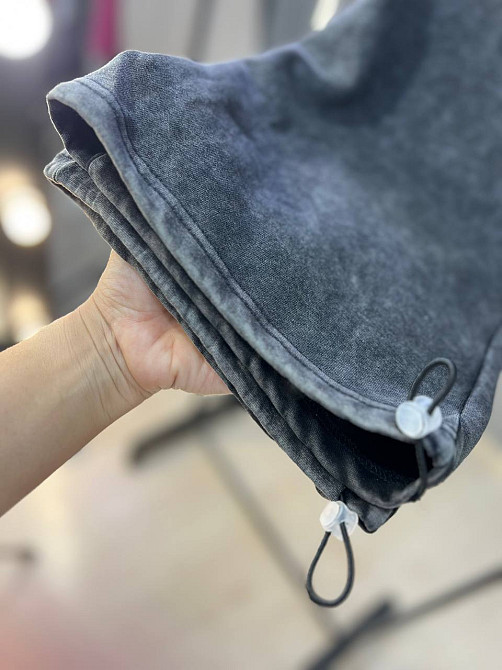 Штаны женские W 9181 джоггеры вареные резинка затяжка снизу графит, графит, S Киев - изображение 15