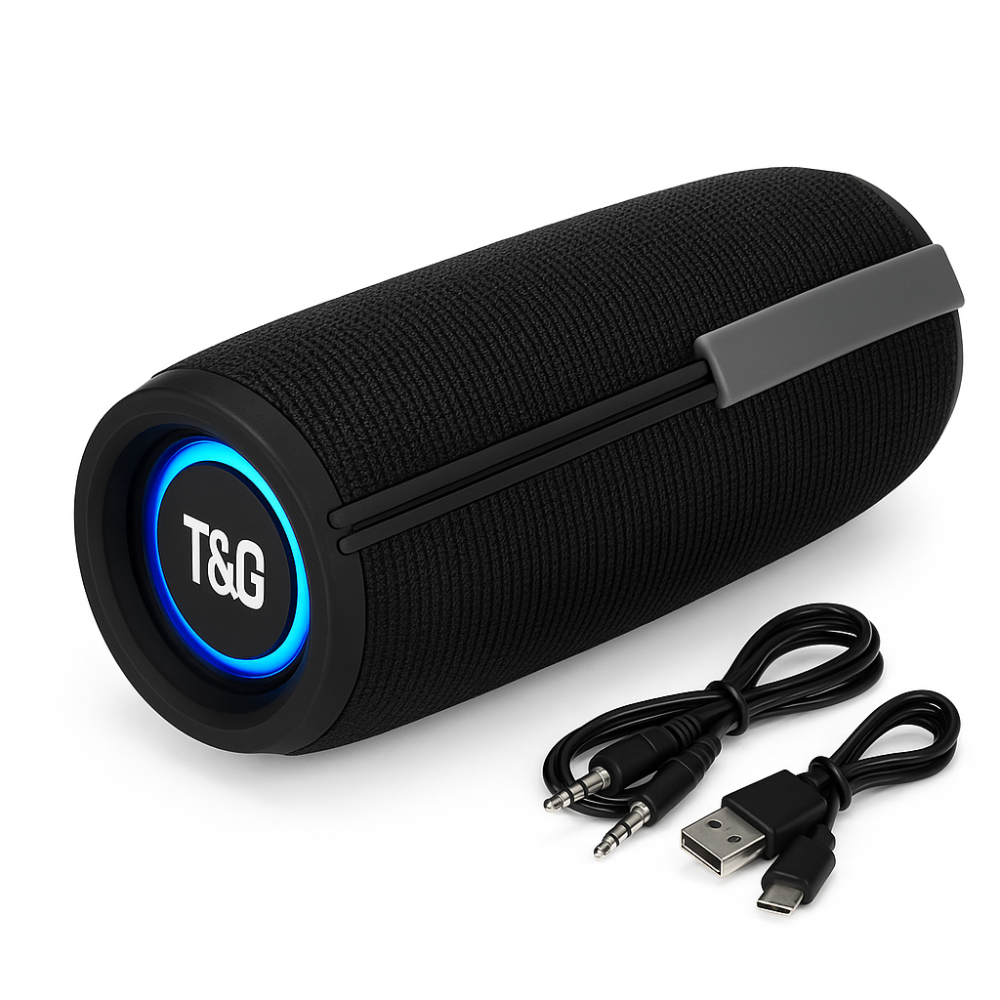 Стерео колонка переносная TG657, Портативная bluetooth колонка с разноцветной подсветкой WB-79 Львов - изображение 13