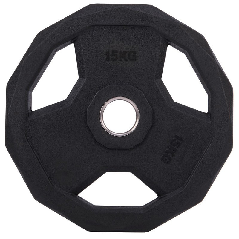 Блин (диск) полиуретановый 15 кг 51 мм KZ-3858-15 Киев - изображение 2