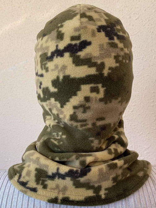 Балаклава чоловіча тактична підшоломник піксель тепла флісова шапка під каску військове обмундировано Одеса - фото 11