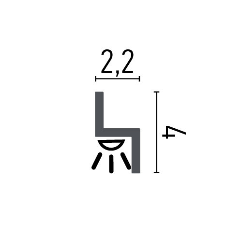 Молдинг полімерний для LED освітлення Grand Decor KH 902 Дніпро - фото 6