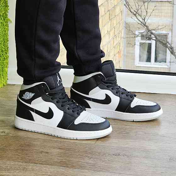 Высокие Термо Кроссовки Nike AIR Jordan Белые Мужские Еврозима Джордан Найк Кожаные (размеры: 41,42,43,44,45) Днепр