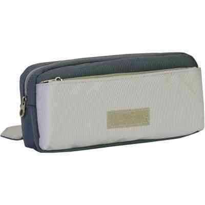 Пенал Cool For School 2 відділення з кишенею Сірий (CF6920-grey) Вінниця