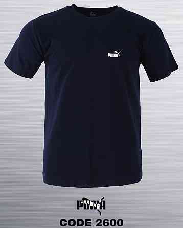 Мужская однотонная трикотажная футболка Puma 48 Киев