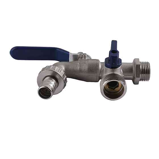 Кран SELBA кульовий для поливу подвійний 1/2″x3/4″x1/2″ SL4086 Луцк