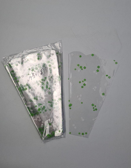 Упаковка конус под цветы h30/ 6низ/20верх белый (100 шт) 154 (5) (100 шт) Харьков - изображение 2