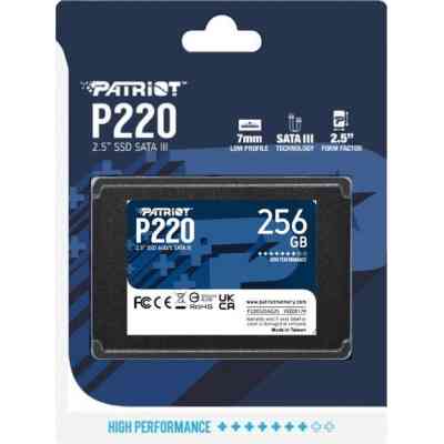 Накопитель SSD 2.5" 256GB P220 Patriot (P220S256G25) Винница