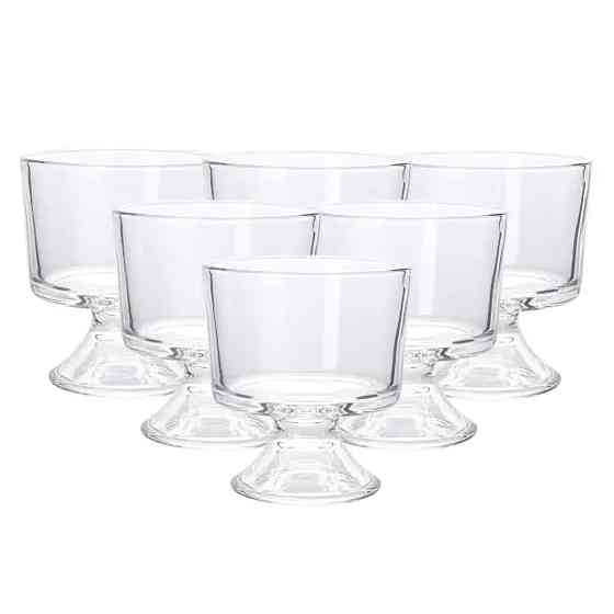 TS Kitchen Набір креманок із товстого скла 6 штук по 310 мл прозорий Київ