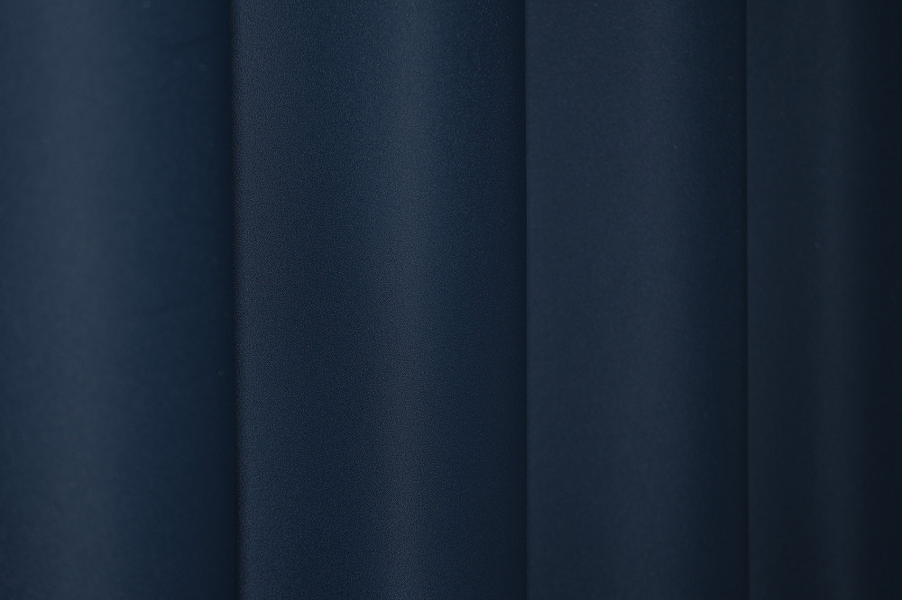 Комплект штор на люверсах VR-Textil Midnight № 1164ш Темно-синій 150х270 см 2 шт (37-0160) Київ - фото 8