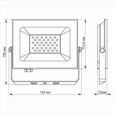 Прожектор TITANUM LED 30W 6000K TLF306 220V (TLF306) Винница