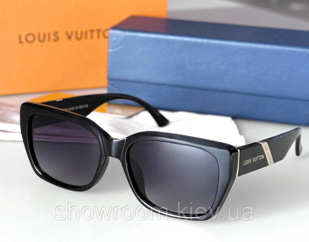 Женские брендовые очки с поляризацией (80320) black Киев - изображение 3