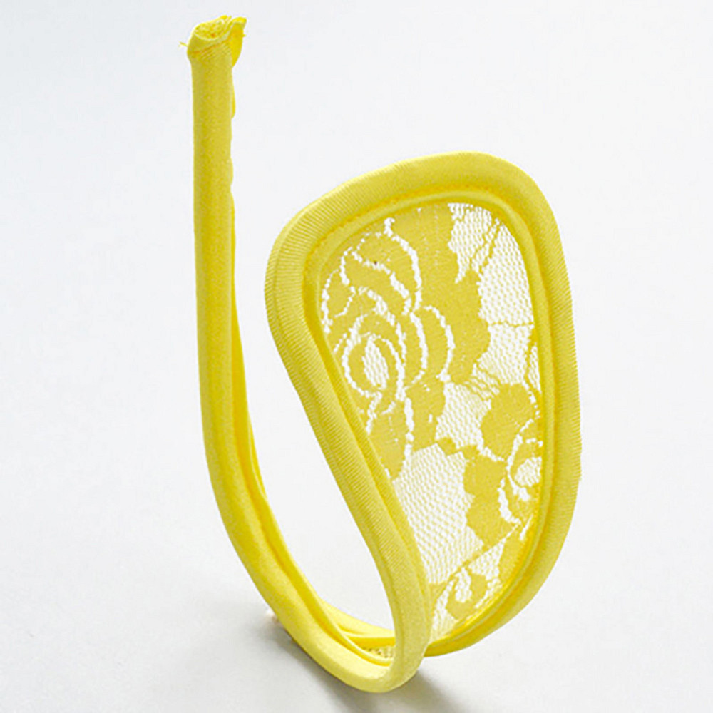 Трусы без лямок кружевные универсальный желтый Киев - изображение 1