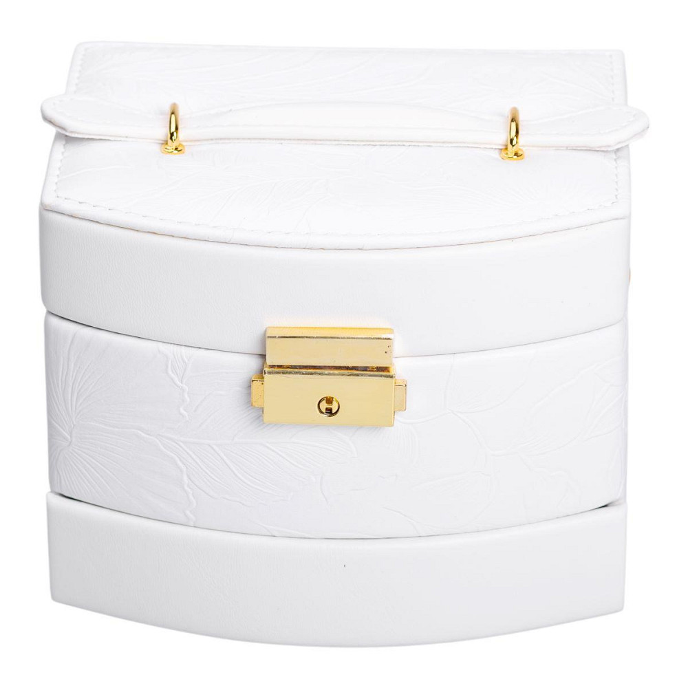 Шкатулка для украшений из эко кожи 3 яруса с замком органайзер для ювелирных изделий HP-5-23W Киев - изображение 6