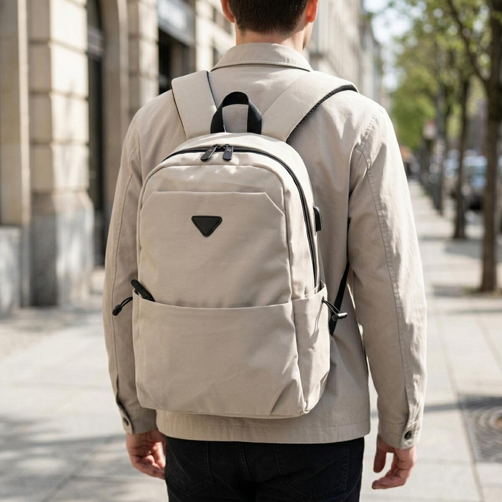 Рюкзак текстильный smart унисекс Vintage 20624 Серый Киев - изображение 12