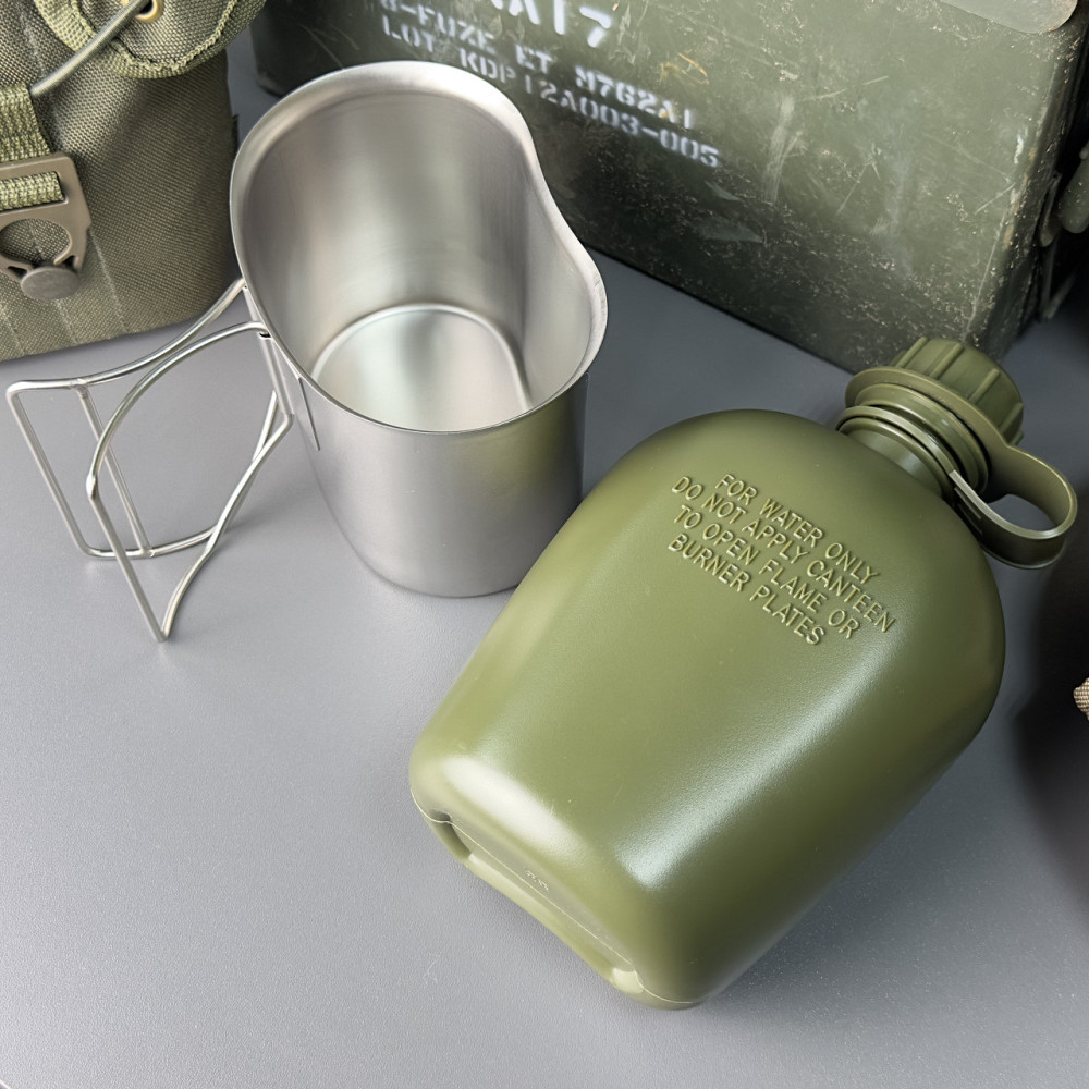 Фляга з нержавіючою кружкою в чохлі Cordura 1000 D Піксель ММ-14 Запоріжжя - фото 5