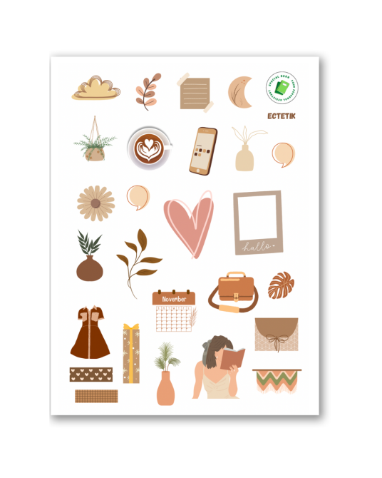 Стікерпак "Естетік" наліпки Дніпро - фото 1