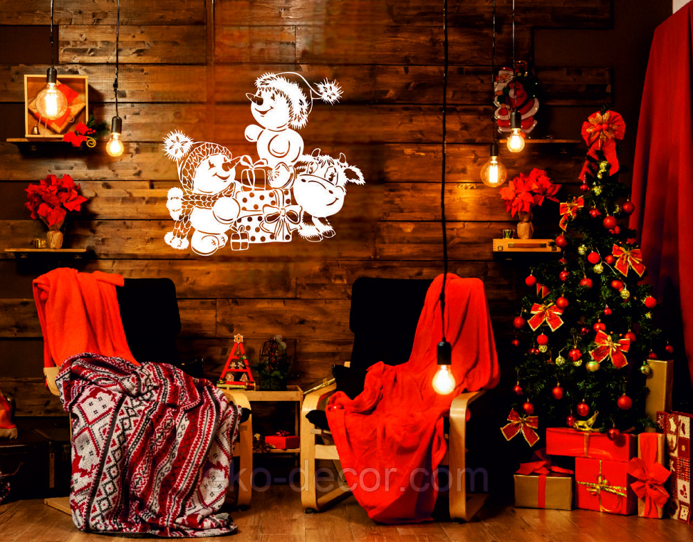 Декоративне настінне Панно «Сніговик», Декор на стену Київ - фото 3