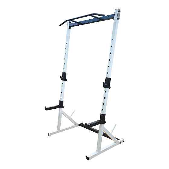 Стойки под штангу со страховкой и турником 50 на 50 мм Белый Киев