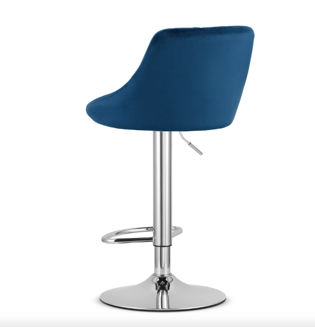 Барний стілець Leobert Kast з спинкою темно-синій Киев - изображение 5
