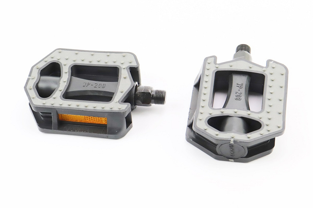 Педалі CITY 9/16" (114x85x27mm) пластикові, чорно-сірі WP-208 Київ - фото 1