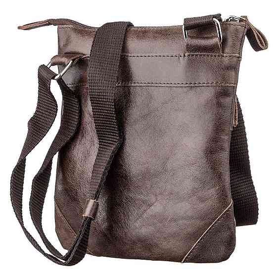 Сумка SHVIGEL 11136 з натуральної шкіри Коричнева Київ