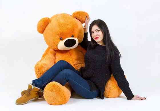 Большая мягкая игрушка Медведь Алина Бублик 180 см медовый Киев
