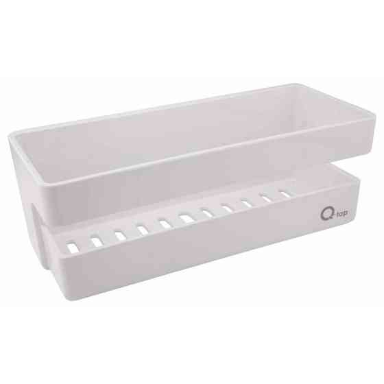 Полиця для ванної кімнати Qtap PL02 біла Київ