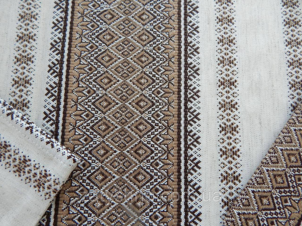 Кавовий комплект скатертини та серветок на льону Київ - фото 9