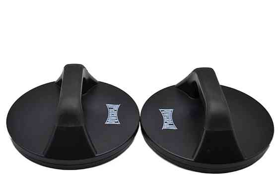 Поворотні упори для віджимань PowerPlay круглі пластикові ручки з обертальним механізмом для тренування м'язів верхньої частини ті Київ