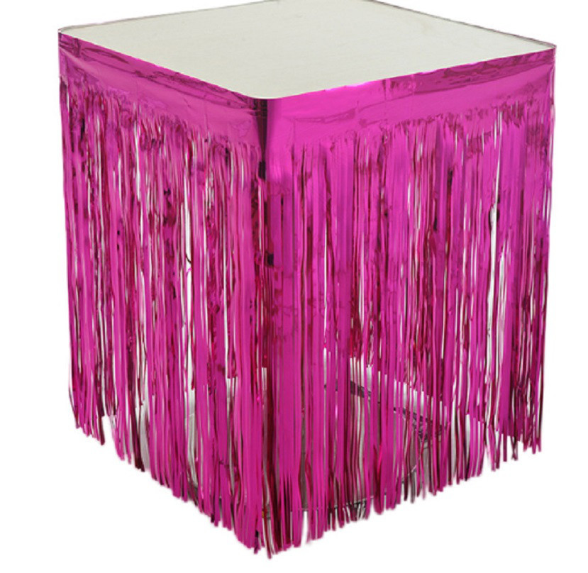 Дождик широкий на стену и стол 74 см на 274 см малиновый Киев - изображение 1