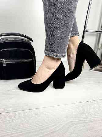 Nivelle Туфлі жіночі NIVELLE чорні натуральна замша каблук 9 см 36-39 (3153) Коломия