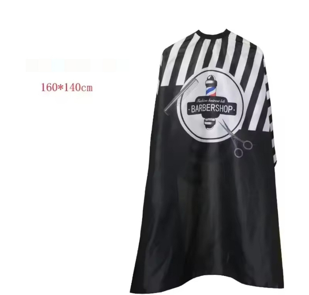 Парикмахерская накидка Barbershop для стрижки и покраски 140 на 160 см черно-белый Киев - изображение 3