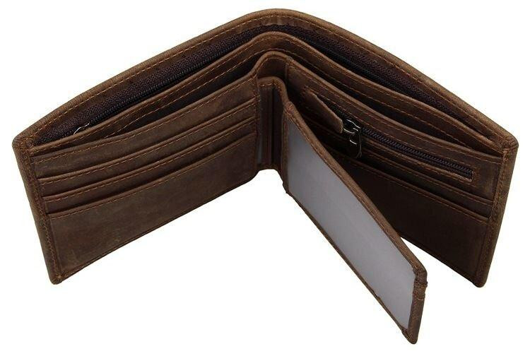 Кошелек мужской Коричневый (Vintage) Киев - изображение 3
