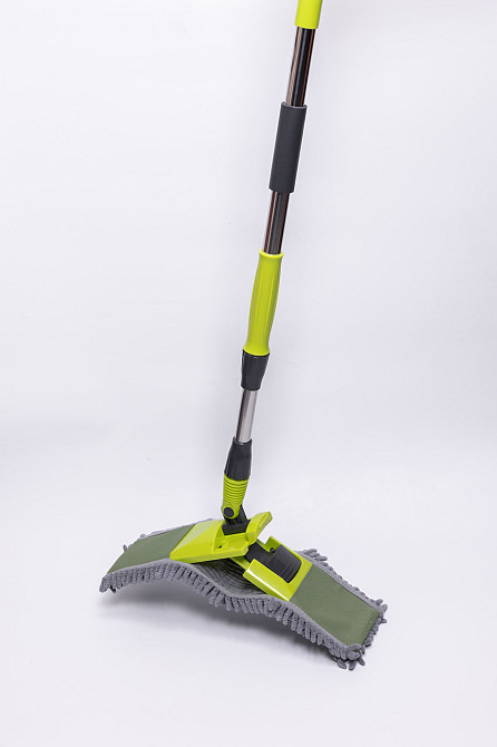 Телескопічна швабра з мікрофібровою насадкою для підлоги Київ - фото 2