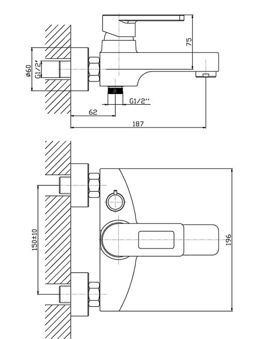 Змішувач для ванни Haiba Gudini 009   ( HB0149 ) 38204 Харків - фото 3