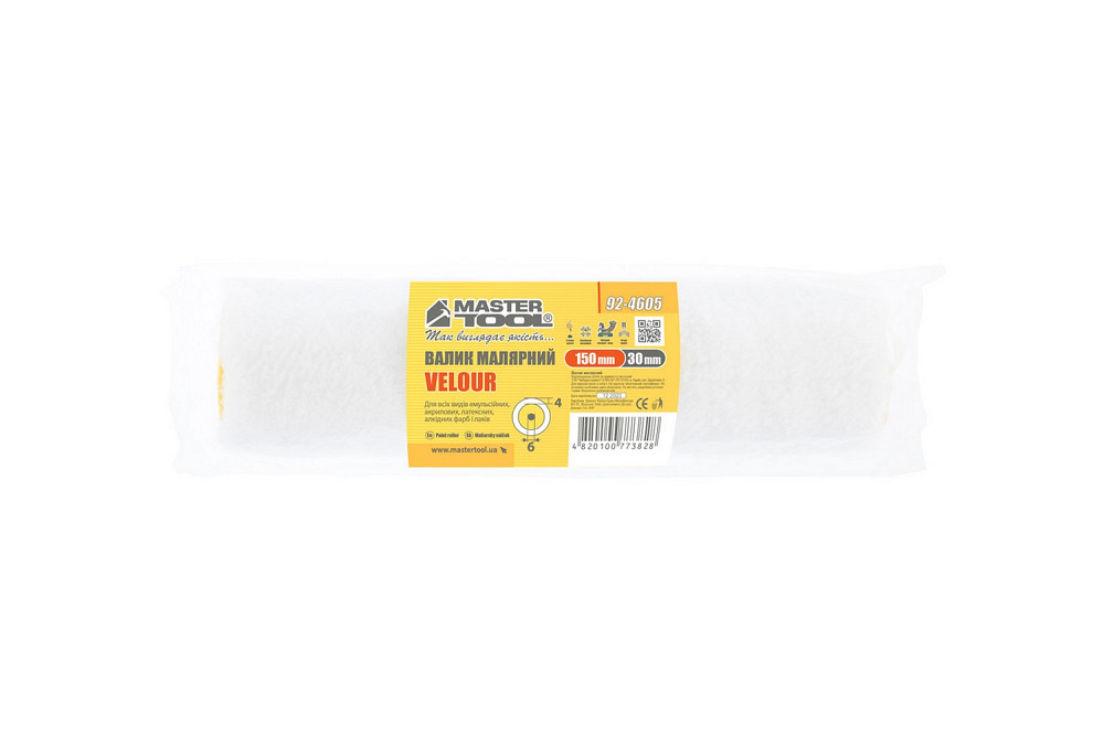 Валик малярський MASTERTOOL Velour 30/150/4 мм Ø 6 мм 92-4605 Коломия - фото 3