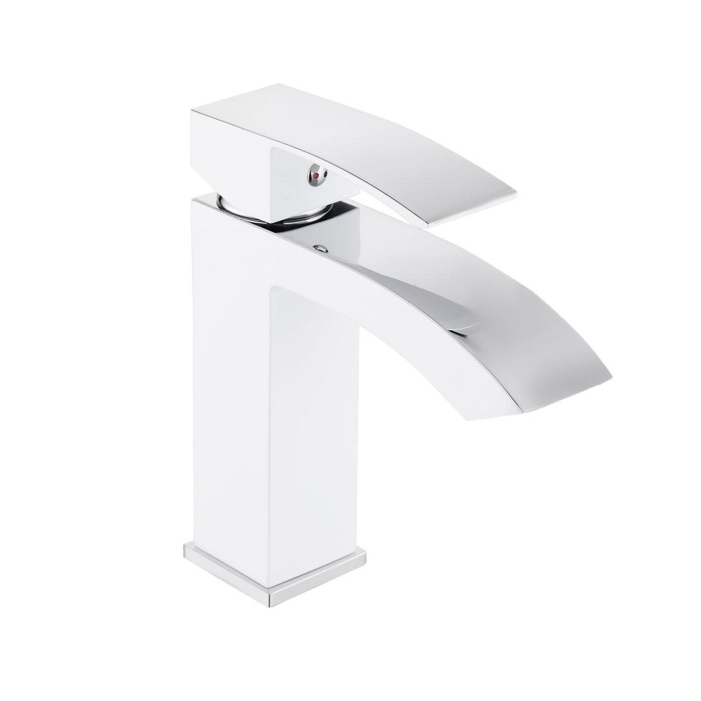Смеситель для раковины Qtap Swan Cascada QTSWA270CRW45568 Chrome/White Киев - изображение 1