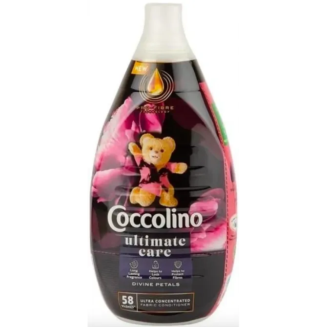 Парфюмированный кондиционер для белья Coccolino Deluxe Divine Petals 870 ml 58 стирок Львов - изображение 1
