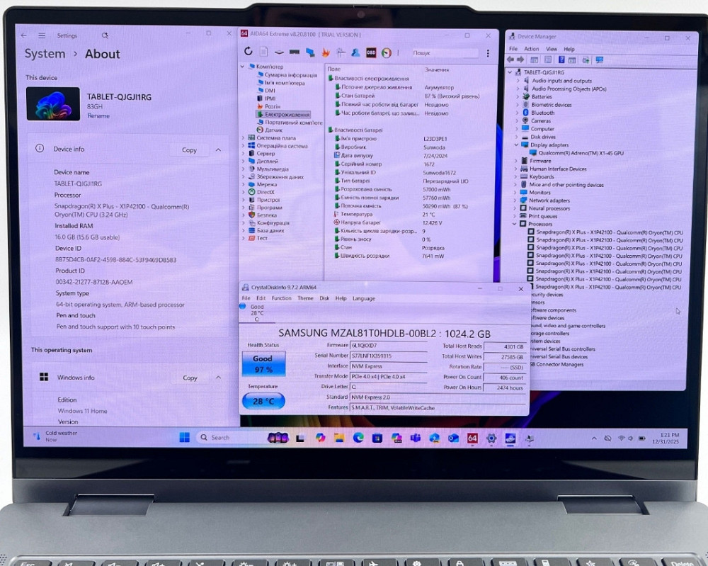 Сенсорний Lenovo IdeaPad 5 14Q8X9 OLED 2в1 16GB RAM 1TB SSD. Харків - фото 4