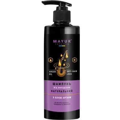 Шампунь Mayur Натуральный От выпадения С маслом арганы 500 мл (4820230953572) Винница