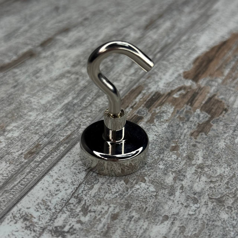 Неодимовый магнит с крючком N52, 25х7мм мощный и компактный инструмент для надежного удержания предметов Киев - изображение 1