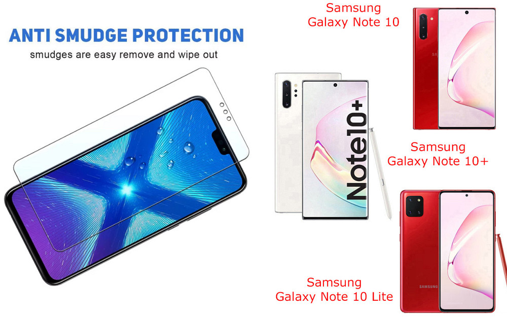 Защитное стекло NeoGlass для Samsung Galaxy Note 10, Galaxy Note 10+, Galaxy Note 10 Lite – ультрапрозрачное и Киев - изображение 3