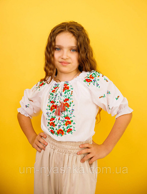 Дитяча вишиванка з маками "Макове поле" Кривий Ріг - фото 1