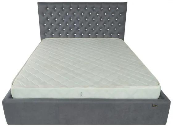 Ліжко Cambridge Comfort 120 х 200 см Fibril 16 С1 З підйомним механізмом та нішою для білизни Темно-сірий Київ